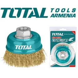 Մետաղական խոզանակ ՝ բաժակով 75 մմ 