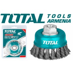 Մետաղական խոզանակ ՝ հյուսված բաժակով 75 մմ 