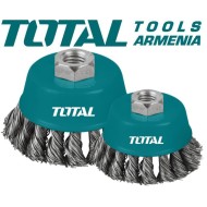 Մետաղական խոզանակ ՝ հյուսված բաժակով 75 մմ 