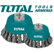 Մետաղական խոզանակ ՝  հյուսված բաժակով 125 մմ 