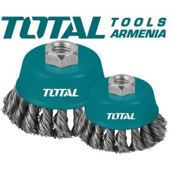 Մետաղական խոզանակ ՝ հյուսված բաժակով 75 մմ 