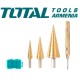 Step drill bit set 3 pcs
