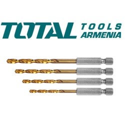 HSS պտուտակահանի գլխիկների բռնակ մագնիսով 4 հատ