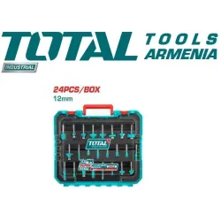 Գլխիկների հավաքածու ֆրեզի 12մմ 24 կտոր