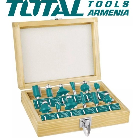 Router Bit Set - 8 mm 12pcs