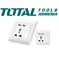 Ունիվերսալ վարդակ USB-ով