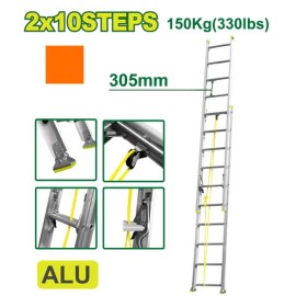 Երկարացվող աստիճան 2x10 քայլ DTLD8H20