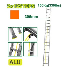 Երկարացվող աստիճան 2x12 քայլ DTLD8H24