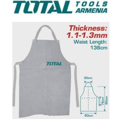 Եռակցման կաշվե գոգնոց 1.1-1.3մմ 136սմ