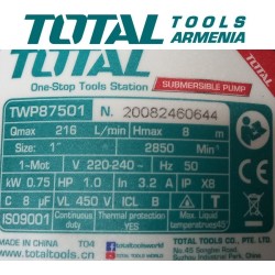 Հորի պոմպ կեղտաջրերի 750 Վտ  