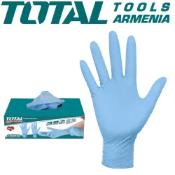 Նիտրիլային ձեռնոցներ L 100հատ