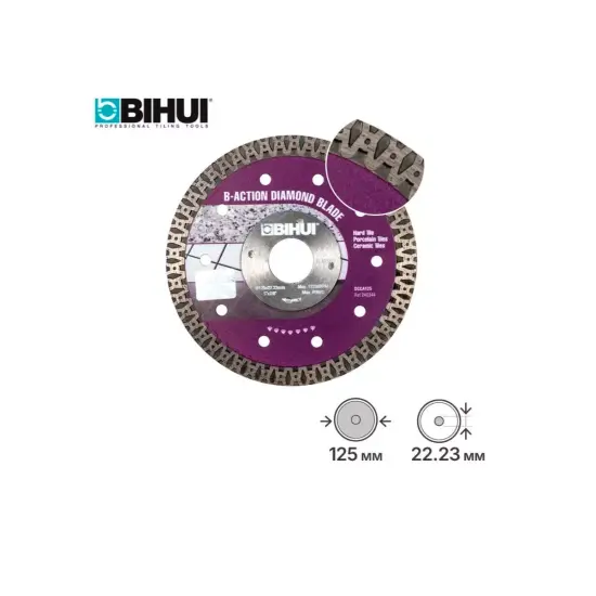 Ալմաստե սկավառակ BIHUI B-ACTION, 125x1,4մմ, DCCA125 Ալմաստե սկավառակ BIHUI B-ACTION, 125x1,4մմ, DCCA125