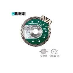 Ալմաստե սկավառակ BIHUI B-POWER, 125x1,4մմ, DCCV125