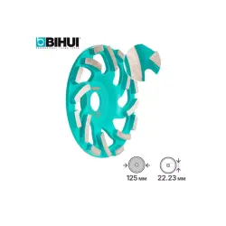 Տուրբո օդափոխվող հղկող բաժակ BIHUI 125 մմ