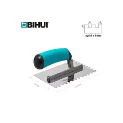 Гребенка BIHUI 160*115мм, зуб 6мм, арт.PTMN06