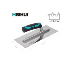 Гребенка из нерж. стали BIHUI 280*120мм, зуб 3мм, арт.PTSB03