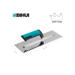 Гребенка BIHUI 320*120мм, зуб 6мм, арт.PTSL06