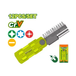 Պտուտակադարձիչի բիթերի հավաքածու (12 հատ) DYLLU DTBS2601 25մմ