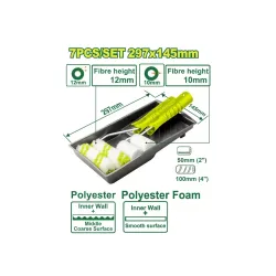 Գլանաձև խոզանակների հավաքածու DYLLU DTCB3H71 50-100մմ