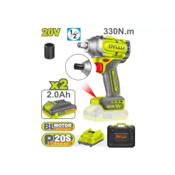 Հարվածային գայկավյորտ մարտկոցային 20Վ 330Նմ DYLLU DTCD1B33