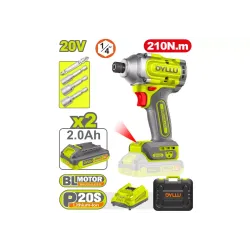 Հարվածային պտուտակադարձիչ մարտկոցային 20Վ 210Նմ DYLLU DTCD2B21