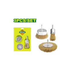 3 հատ մետաղական խոզանակի հավաքածու DYLLU DTCE6402 1''-2''