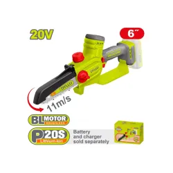 Շղթայավոր սղոց մարտկոցային 20Վ 150մմ DYLLU DTCLP560