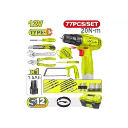 Գործիքների հավաքածու, 77 կտոր DYLLU DTDT4B77