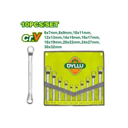 Օղակաձև բանալիների (10 հատ) հավաքածու DYLLU DTFS5M10 6-32մմ
