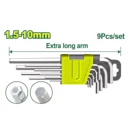 Գնդիկավոր վեցանկյուն բանալիների (9 հատ) հավաքածու DYLLU DTHK2292 1.5-10մմ