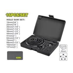 Սղոցաձև ծակիչների հավաքածու փայտի 16 հատ DYLLU DTKJ4416