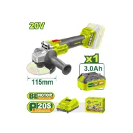 Մարտկոցային անկյունային հղկող մեքենա DYLLU DTLAPM21 115մմ