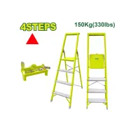 Սանդուղք պողպատից և ալյումինից, 4 քայլ, 150 կգ DYLLU DTLD1H04