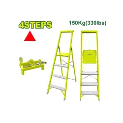 Սանդուղք պողպատից և ալյումինից, 4 քայլ, 150 կգ DYLLU DTLD1H04