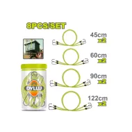 Ուղեբեռի ճոպանների հավաքածու (8 միավոր) DYLLU DTLRP2T08