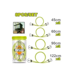 Ուղեբեռի ճոպանների հավաքածու (8 միավոր) DYLLU DTLRP2T08