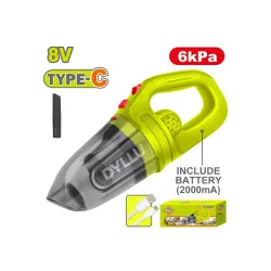 Փոշեկուլ մարտկոցային 8Վ 6 կՊա DYLLU DTLV0801