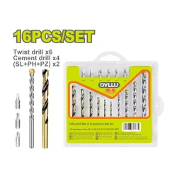 Գայլիկոնների և բիթերի հավաքածու (16 միավոր) DYLLU DTMJ4165