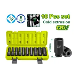 10 հատ խորը հարվածային գլխիկի հավաքածու DYLLU DTMS2D02 10-24մմ