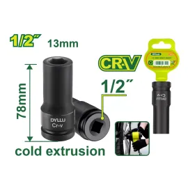 Խորը հարվածային գլխիկ 1-2'' DYLLU DTMS3213 13մմ