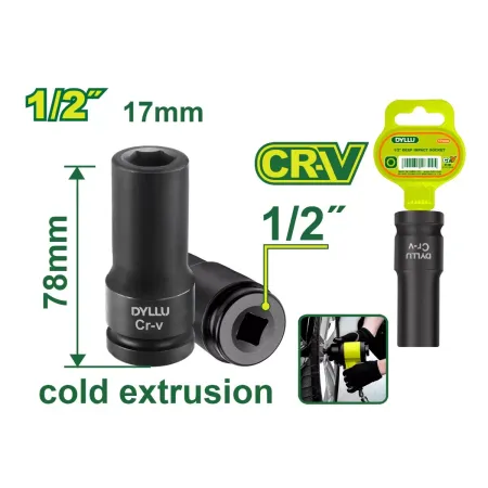 Խորը հարվածային գլխիկ 1-2'' DYLLU DTMS3217 17մմ