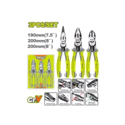 Բազմաֆունկցիոնալ հարթաշուրթ աքցանների հավաքածու Cr-V DYLLU DTPS0413