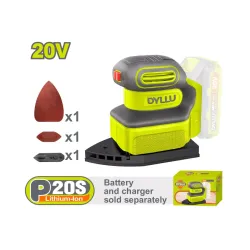 Վիբրացիոն հղկող մեքենա մարտկոցային 20Վ DYLLU DTRAP5020