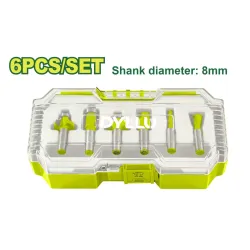 Ֆրեզերային հաստոցի բիթերի (6 հատ) հավաքածու DYLLU DTRKSR0108 8մմ