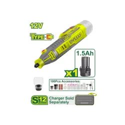 Մարտկոցային հղկող մեքենա DYLLU DTRY1M121 12Վ