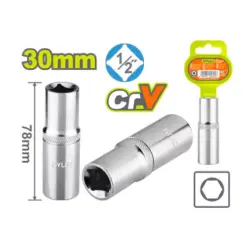 1/2" Deep hexagonal socket DYLLU DTSC7230 1/2" Deep hexagonal socket DYLLU DTSC7230