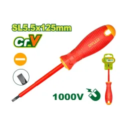 Դիէլեկտրիկ տափակ պտուտակահան DYLLU DTSD7255 SL5.5x125մմ