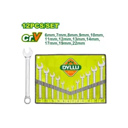 Համակցված բանալիների (12 հատ) հավաքածու DYLLU DTSP1M12 6-22մմ