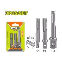 Գլխիկների ադապտերների հավաքածու (3 միավոր) SDS Plus DYLLU DTSV4K02