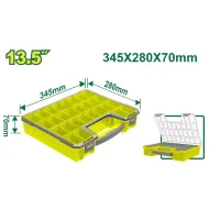 Պահեստավորման պլաստիկ տուփ DYLLU DTTB1311 345x280x70մմ